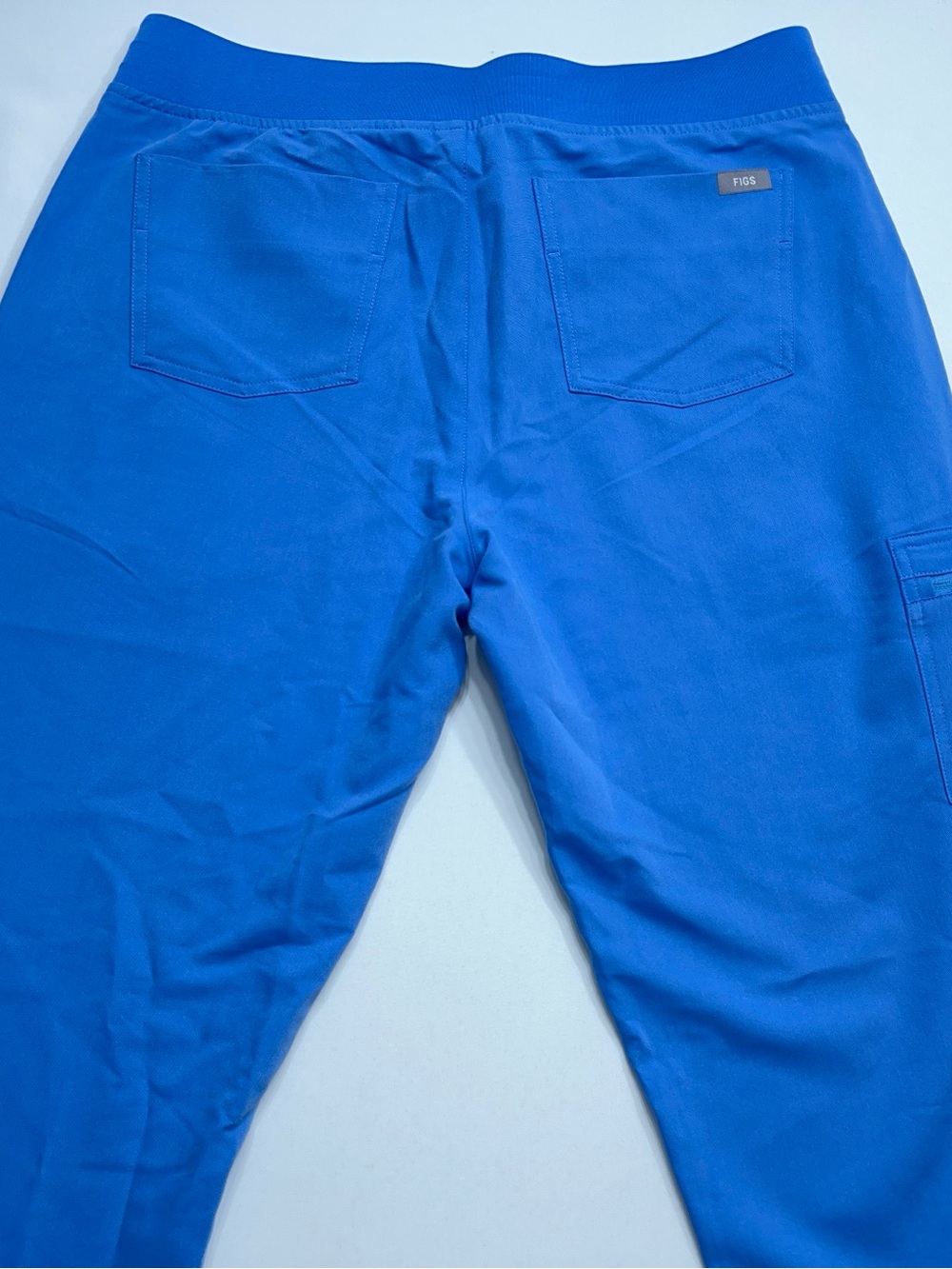 Figs Zamora Jogger Scrub Pants Womens Size Medium Blue High Waist 29” Inseam - Picture 8 of 10
